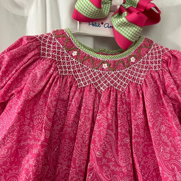 NWT Petit Ami 2T outfit smocked - Picture 2 of 4
